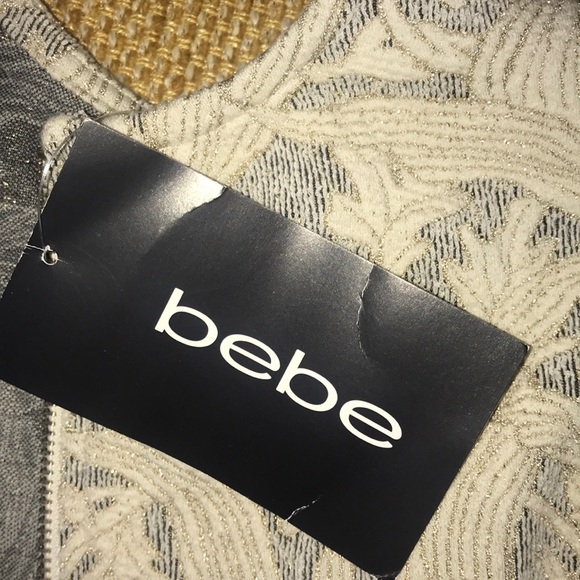 BEBE STUNNING ! Gold & Black Stretch Crop Top S 🌺 - Picture 13 of 13